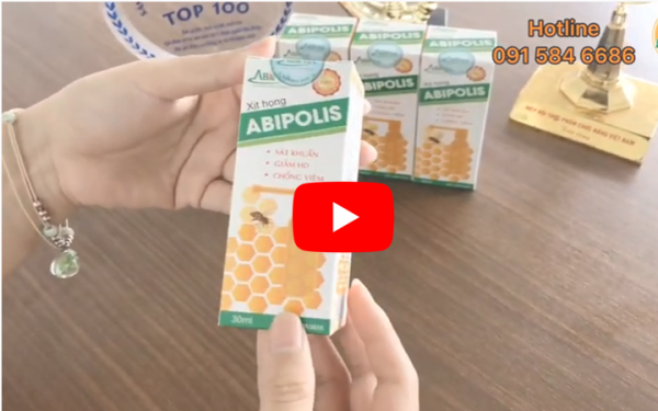 Review Xịt họng Abipolis - Nguyên liệu Propolis M.E.D nhập khẩu Italy