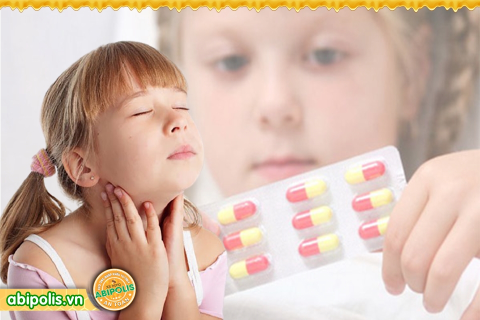 Thuốc điều trị viêm họng cấp ở trẻ em