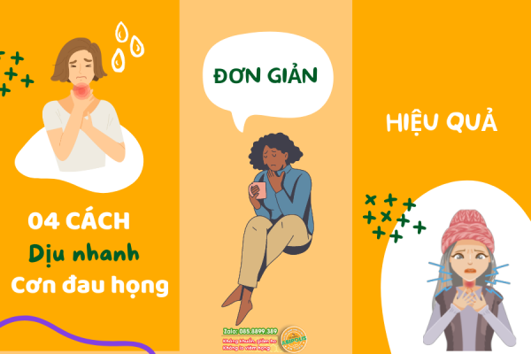 [INFOGRAPHIC] 4 cách làm dịu nhanh cơn đau họng ngay tại nhà