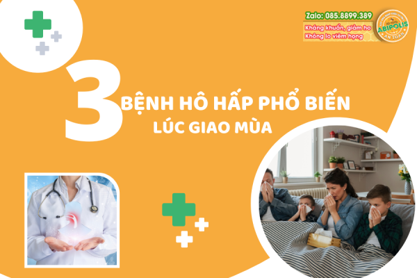 3 BỆNH HÔ HẤP PHỔ BIẾN THƯỜNG GẶP LÚC GIAO MÙA