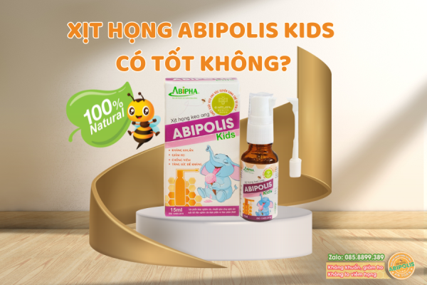 Xịt họng Abipolis Kids có tốt không? Trẻ em bao nhiêu tuổi có thể sử dụng?