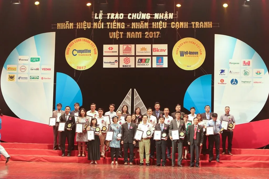 Giải thưởng: Top 50 nhãn hiệu nổi tiếng Việt Nam 2017