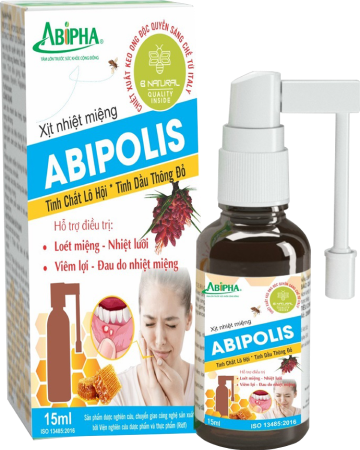 Xịt nhiệt miệng ABIPOLIS 15ml